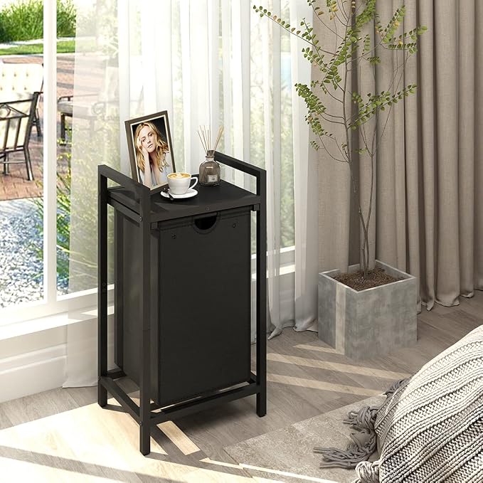 LAATOOREE Laundry Hamper, Two-Color Laundry Basket - Image 4