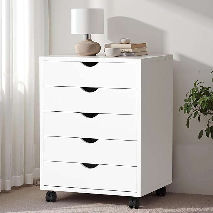 5 Drawer Chest, Storage Cabinet Dressers - Image 6