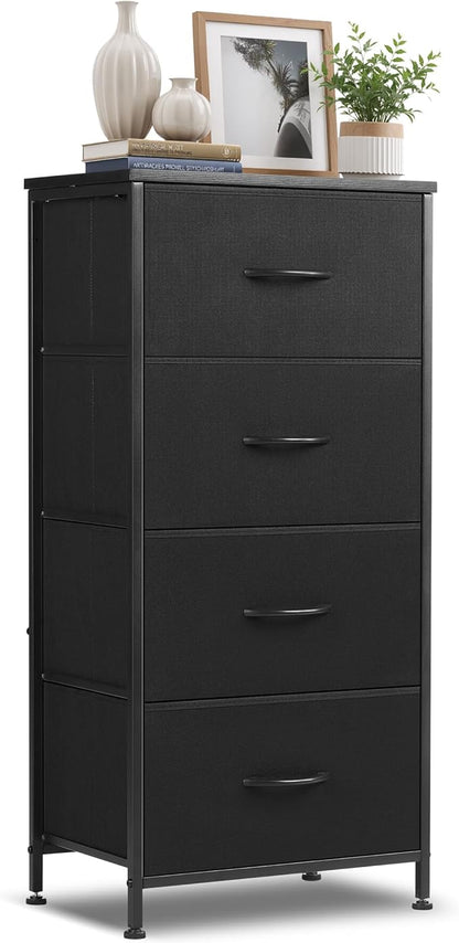 4 Drawers Dresser for Bedroom Fabric Storage Tower by SageNest