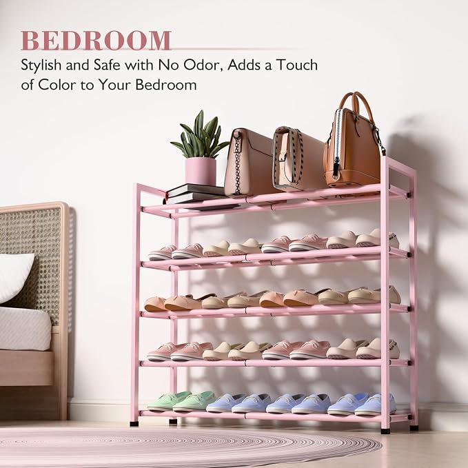 Bumusty 5-Tier Expandable Shoe Rack - Image 4