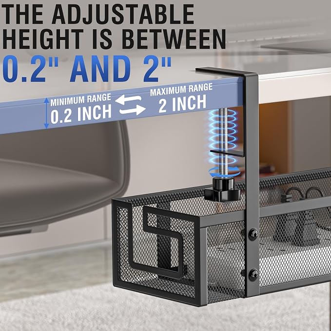 Under Desk Cable Management Tray - Image 2