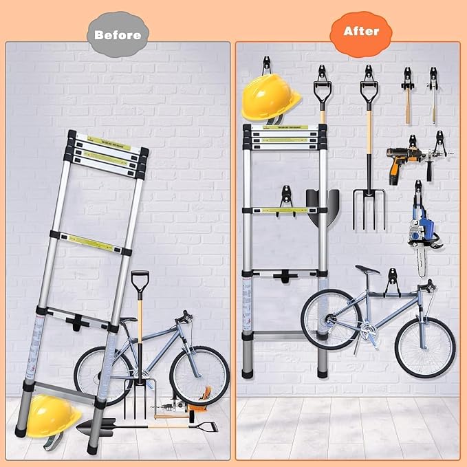 32 Pack Steel Garage Hooks Heavy Duty, Utility Wall Mount Hook - Image 8