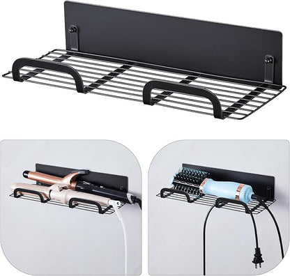 Straighteners Holder Wall Mounted Metal Hair Dryer Holder - Image 3