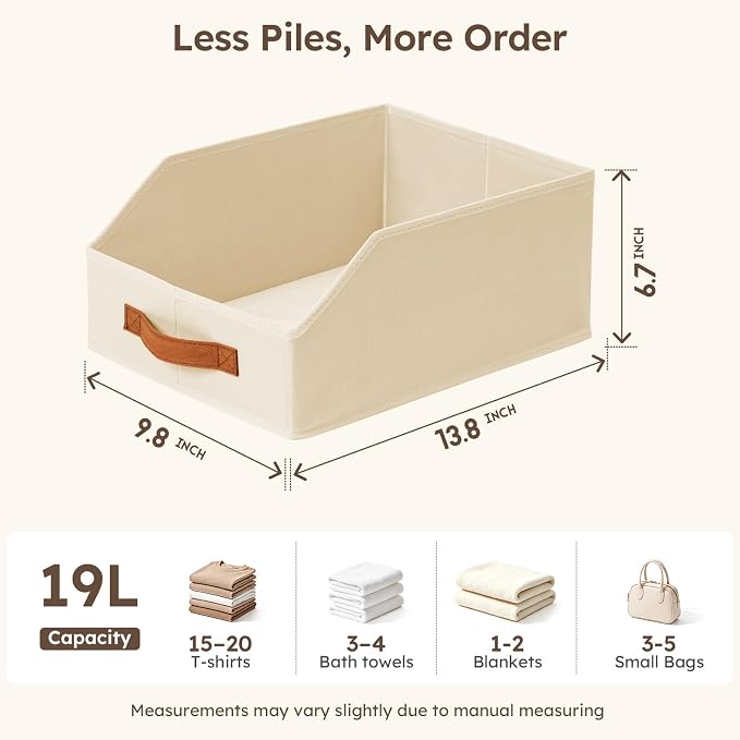 Homsorout Fabric Storage Bins for Organizing - Image 8