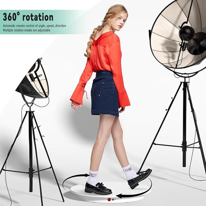 JAYEGT Motorized Rotating Display Stand, 350Lbs Load，360 Degree Electric - Image 2