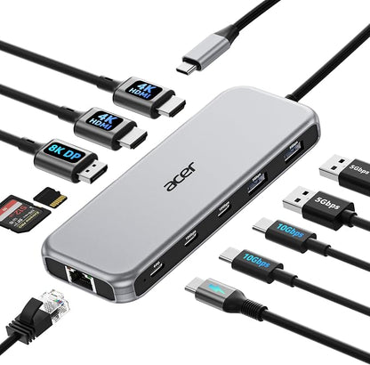 Acer Laptop Docking Station 3 Monitors, 11-in-1 USB C Docking Station by Unknown