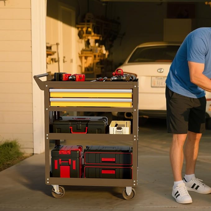 5 -Tier Heavy Duty Rolling Tool Cart on Wheels - Image 9