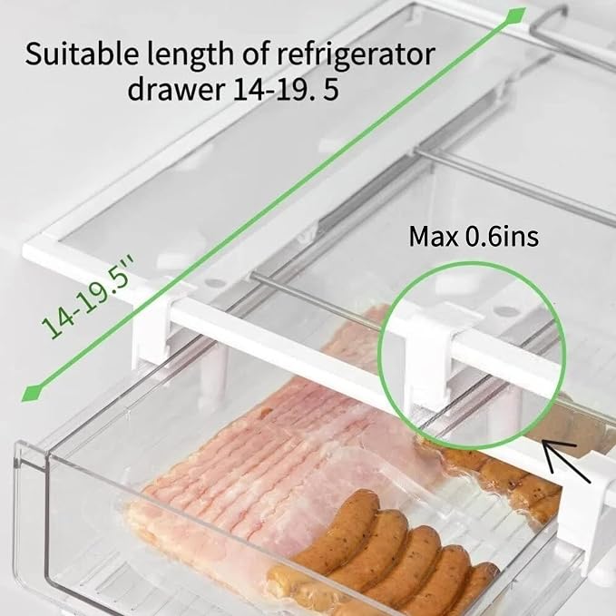 vacane Refrigerator Organizer Bins, Deli Meat, Heavy Duty-M - Image 4