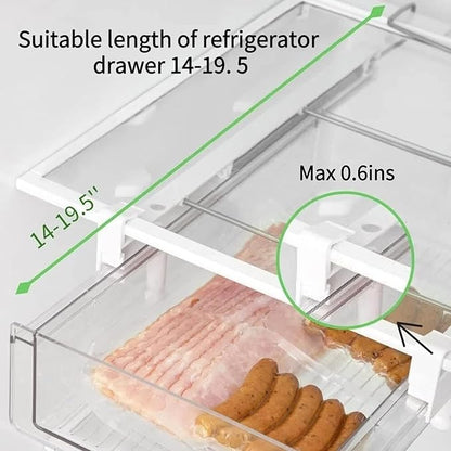 vacane Refrigerator Organizer Drawer, Plastic Fridge Drawer - Image 3