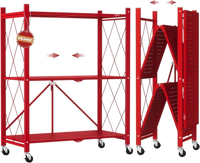 DEANIC 3 Tier Foldable Storage Shelves by ShowNow