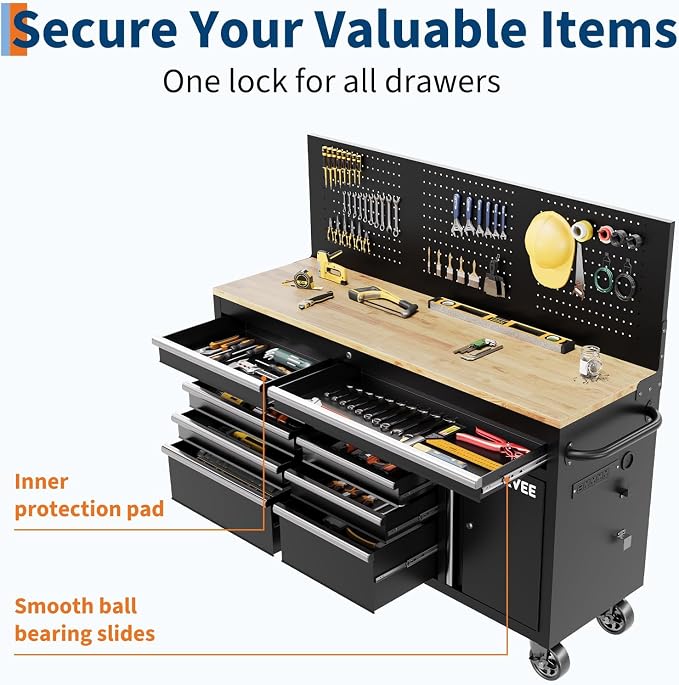 Garvee 60 in Rolling Tool Chest - Image 9