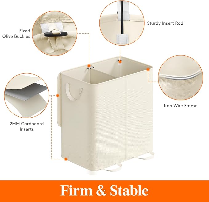 Lifewit Double Laundry Hamper - Image 2