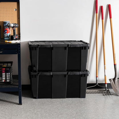 IRIS USA 32 Gallon Heavy Duty Rolling Storage Bin - Image 3