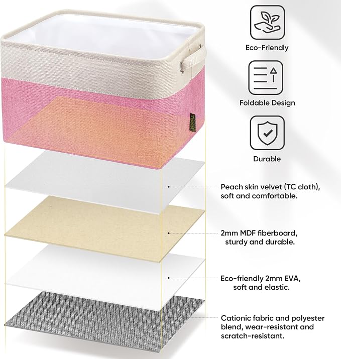 BALEINE 4 Pack Fabric Storage Bins - Image 5