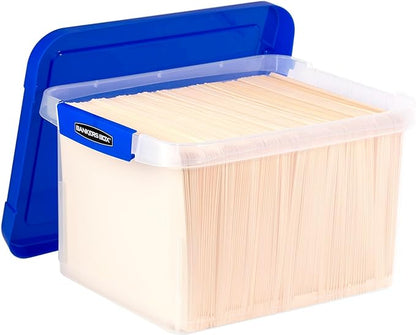 Bankers Box Heavy-Duty Plastic File Box, Letter/Legal | Protect letter/legal - Image 2