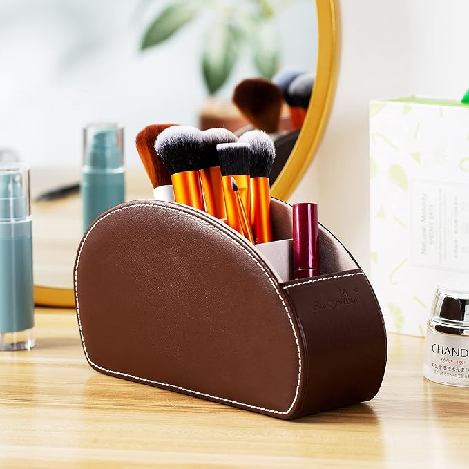 Remote Control Holder, PU Leather Organizer Box - Image 7