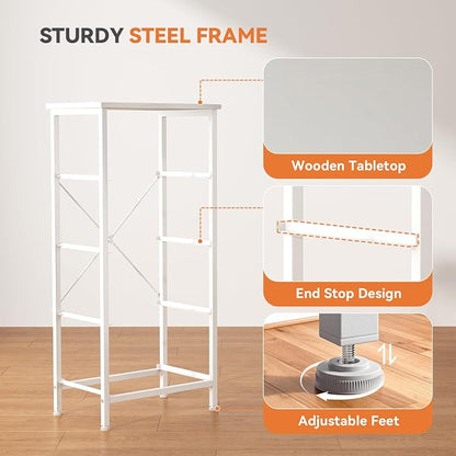 Sweetcrispy Dresser for Bedroom, 4 Drawer Storage Cabinet, Tall Nightstand | - Image 5