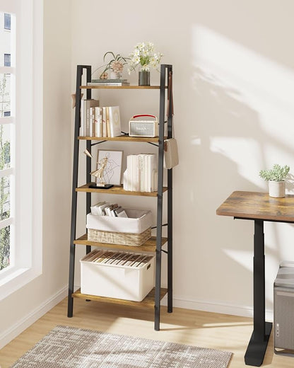 Hzuaneri Ladder Shelf, Freestanding Corner Storage Shelf | Bookcase - Image 7