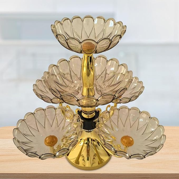 Flower Shape Appetizer Platter Divided Serving Dishes Fruit Bowl Dried Fruit - Image 4