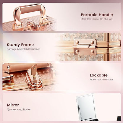 Joligrace Beauty Makeup Train Case - Image 4
