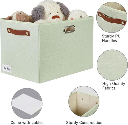 3-Pack Foldable Fabric Storage Bins - Image 3