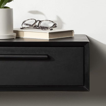 Kate and Laurel McCutcheon Floating Wood Storage Shelf, Decorative Transitional - Image 8
