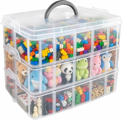 Guyuyii 3-Tier Stackable Bead Organizer by Guyuyii