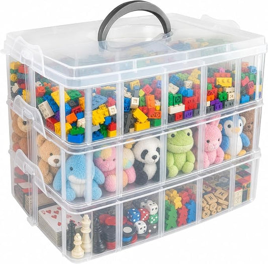 Guyuyii 3-Tier Stackable Bead Organizer by Guyuyii