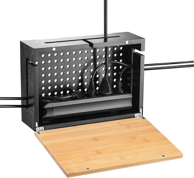 Bamboo Cable Management Box - Image 6
