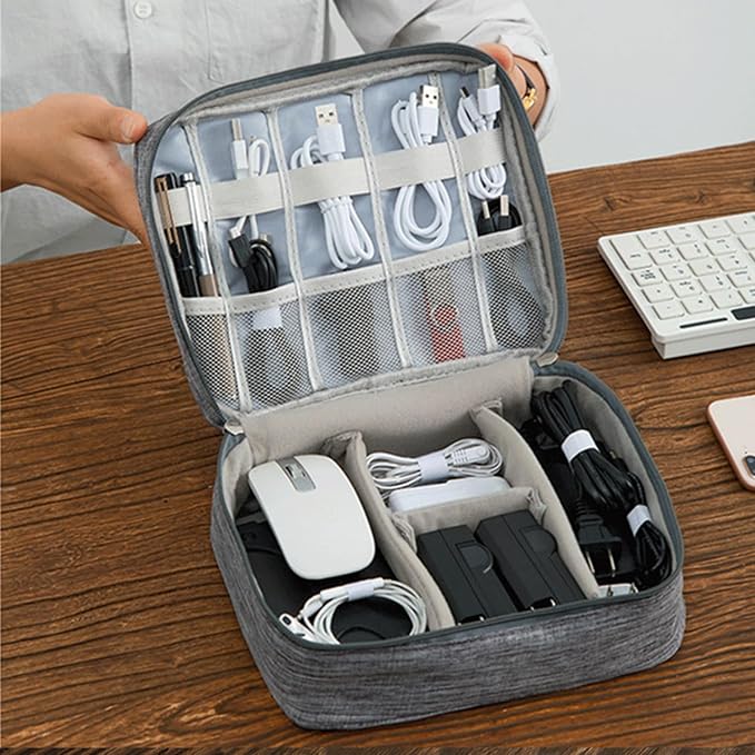 Organizer Case Small Electronic Devices USB Charger Accessories Mouse Phone - Image 9
