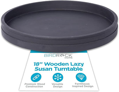 BIRDROCK HOME Wooden Lazy Susan Turntable by BIRDROCKHOME