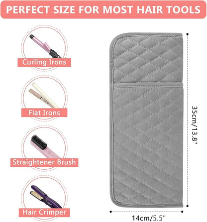 Heat Resistant Hair Tools Organizer Bag Portable Travel Storage Cover Pouch - Image 5