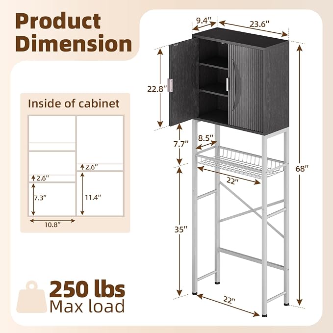 Kalrin Over The Toilet Storage Cabinet - Image 2