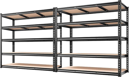REIBII 48" W Garage Shelving Heavy Duty, 3000LBS Storage Shelves, 5-Tier by REIBII