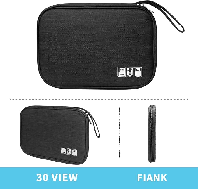 Lcsmaokin Electronics Organizer Travel Case, Electronic Accessories Storage Bag - Image 6