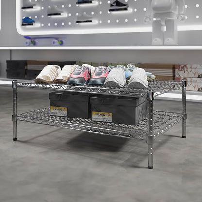 24" Deep x 36" Wide x 14" Height Wire Shelving Kit | 2-Tier | NSF Commercial - Image 2