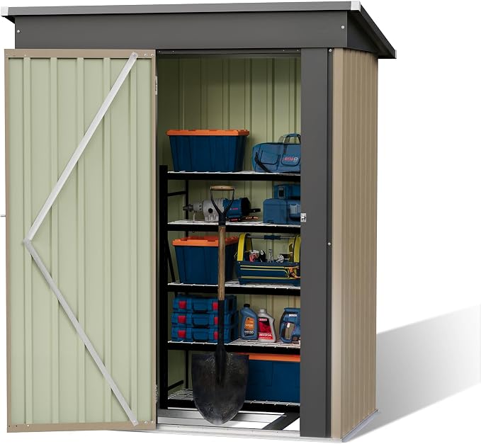 Patiowell 5x3 FT Outdoor Storage Shed - Image 6