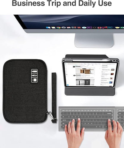 Luxtude Electronics Organizer, Portable Cable Organizer Bag - Image 6