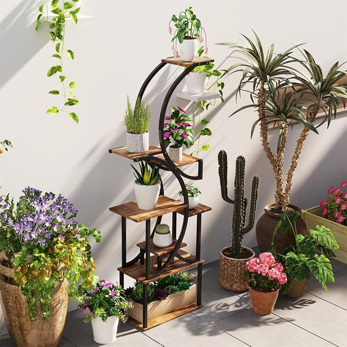 Plant Stand, Plant Stands for Indoor Plants Plant Shelf Outdoor Plant Stands - Image 8