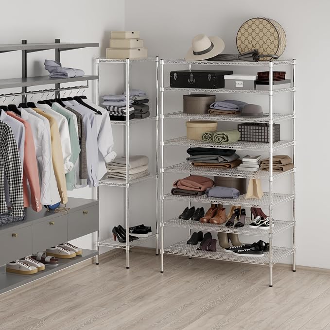 24" Deep x 42" Wide x 74" Height Wire Shelving Kit | 8-Tier | NSF Commercial - Image 4