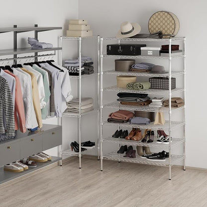 24" Deep x 42" Wide x 74" Height Wire Shelving Kit | 8-Tier | NSF Commercial - Image 4