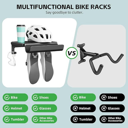 Bike Wall Mount Rack Indoor Bike Storage Garage Bike Rack Wall Mount - Image 7