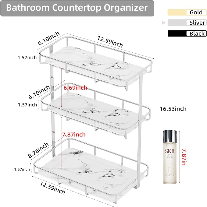 Bathroom Organizer Countertop Perfume Organizer Makeup Organizer Cosmetics - Image 4