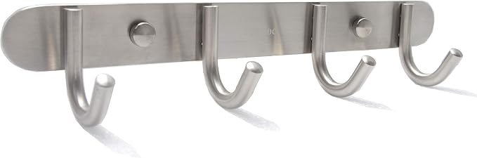 Towel Hook Rack Brushed Nickel by Sagmoc