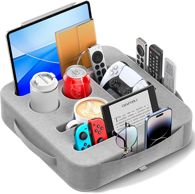 Couch Cup Holder Tray, Couch Caddy by Unknown