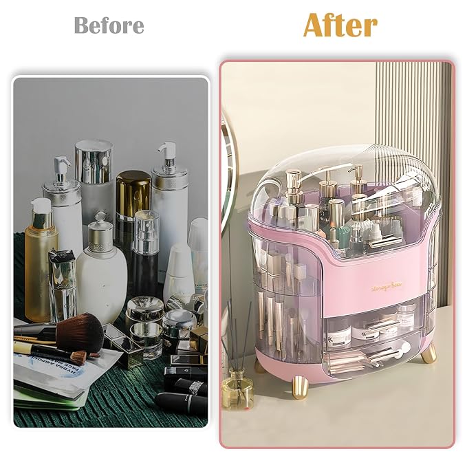 Makeup Organizer & Skincare Organizers, Cosmetic Organizer Box - Image 4