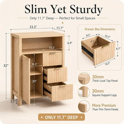 VINGLI Bathroom Storage Cabinet - Image 2