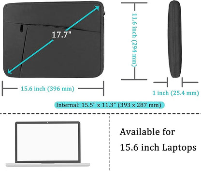 Laptop Sleeve Bag 15.6 inch, BOOEUDI Shockproof Protective Computer Carrying - Image 5