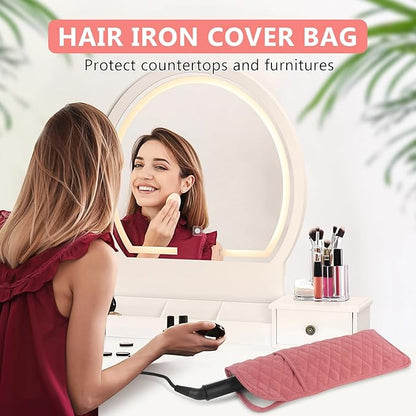 Heat Resistant Hair Tools Organizer Bag Portable Travel Storage Cover Pouch - Image 2