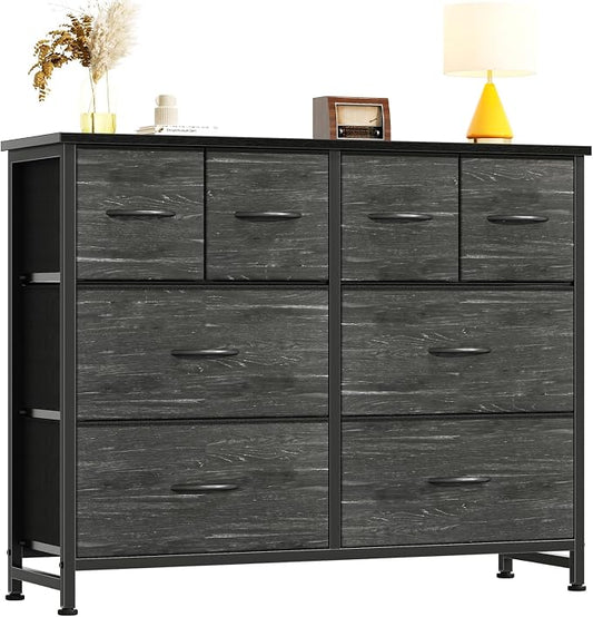 DUMOS Dresser for Bedroom with 8 Fabric Drawers, Wide Fabric Dresser | Storage by DumosLifestyle